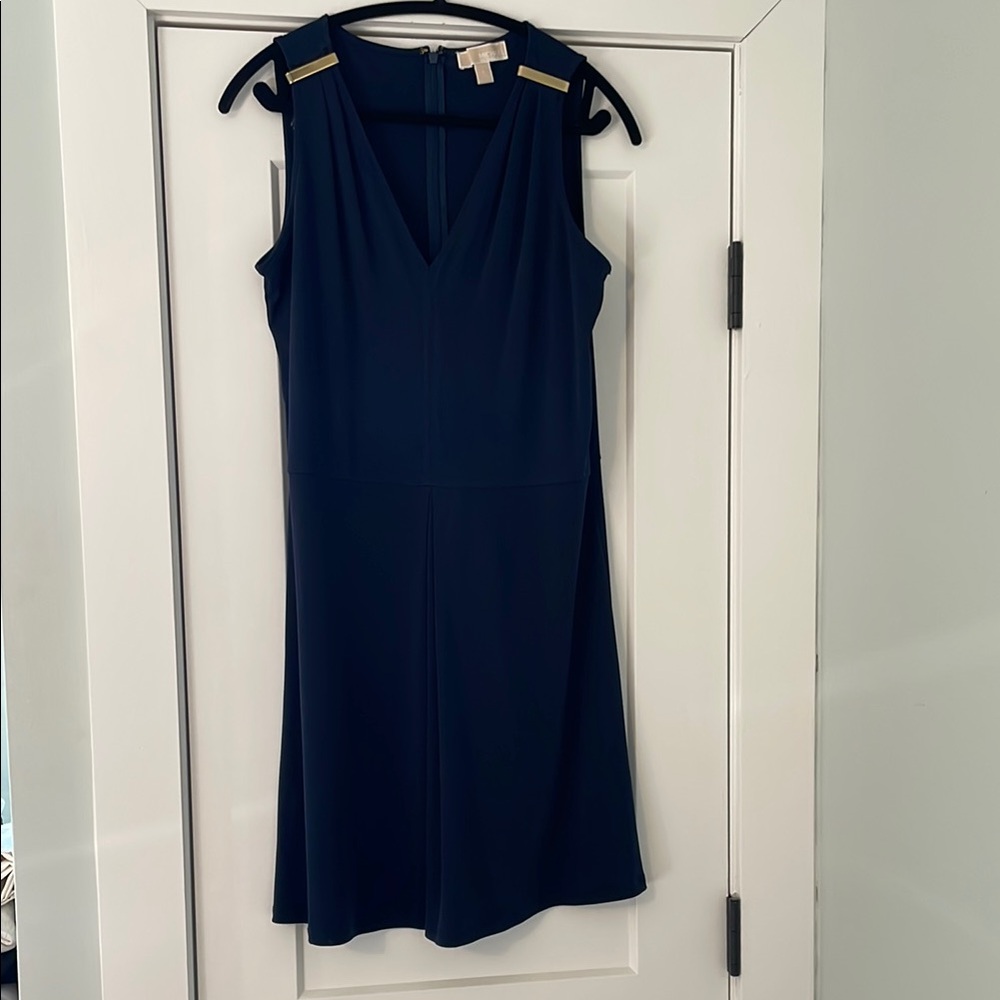 Michael Kors Sleeveless Navy Dress